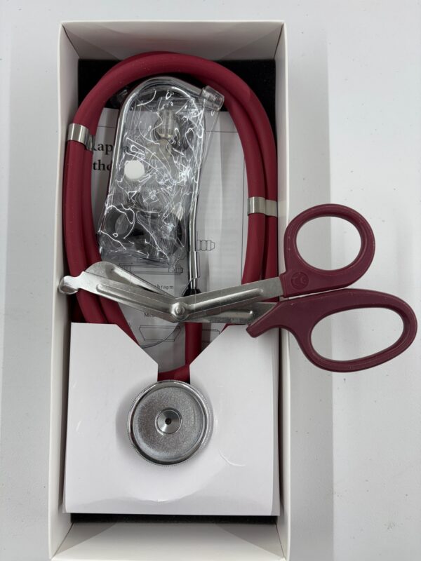 Stethoscope and Shears (Burgundy)