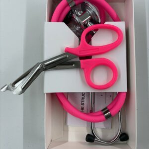 Stethoscope and Shears (Pink on Pink)