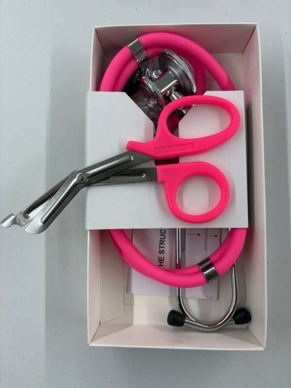 Stethoscope and Shears (Pink on Pink)