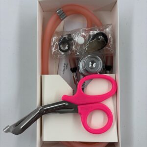 Stethoscope and Shears (Pink on Transparent Pink)