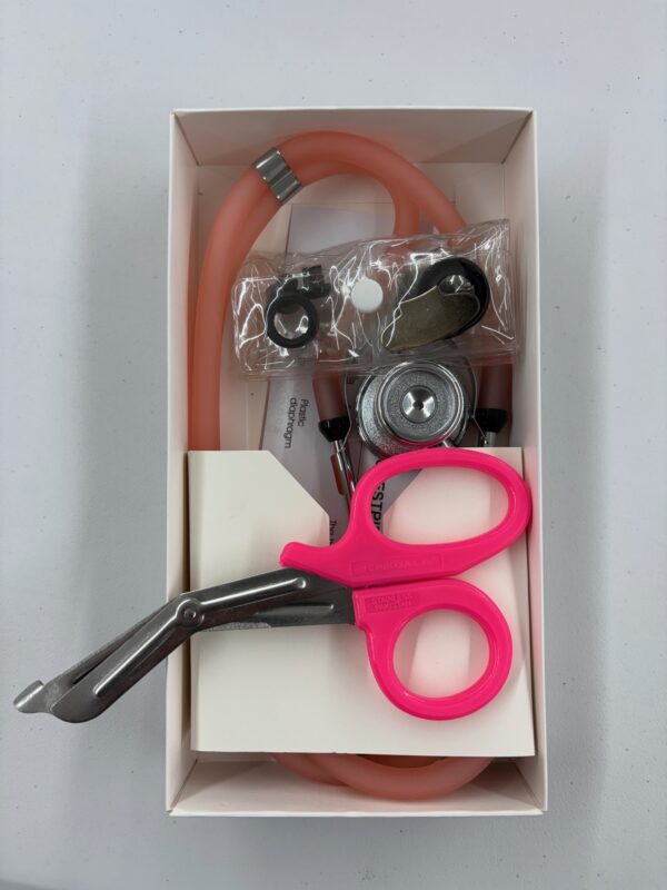 Stethoscope and Shears (Pink on Transparent Pink)