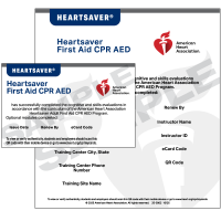 Heartsaver First aid CPR AED eCard (Complete)
