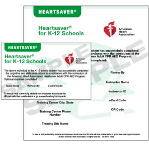 Heartsaver® for K-12 Schools eCard